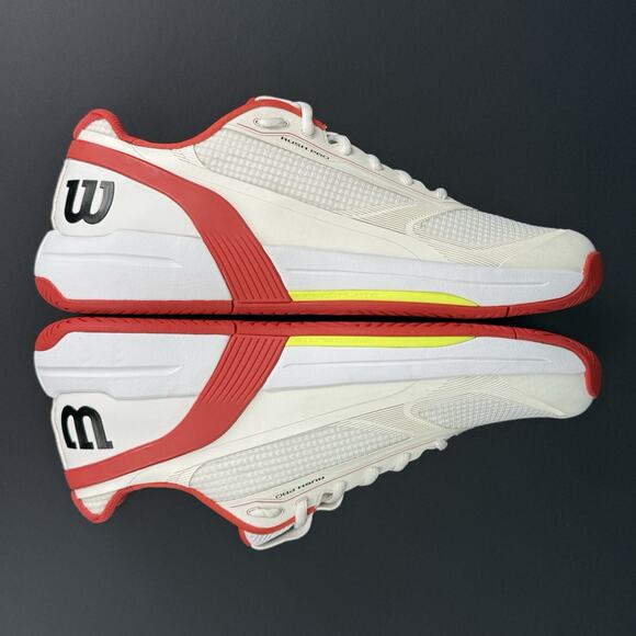 Wilson Rush Pro 5 SAMPLE Men’s Tennis Shoes Size 10 White/Red 145464 New main image 6